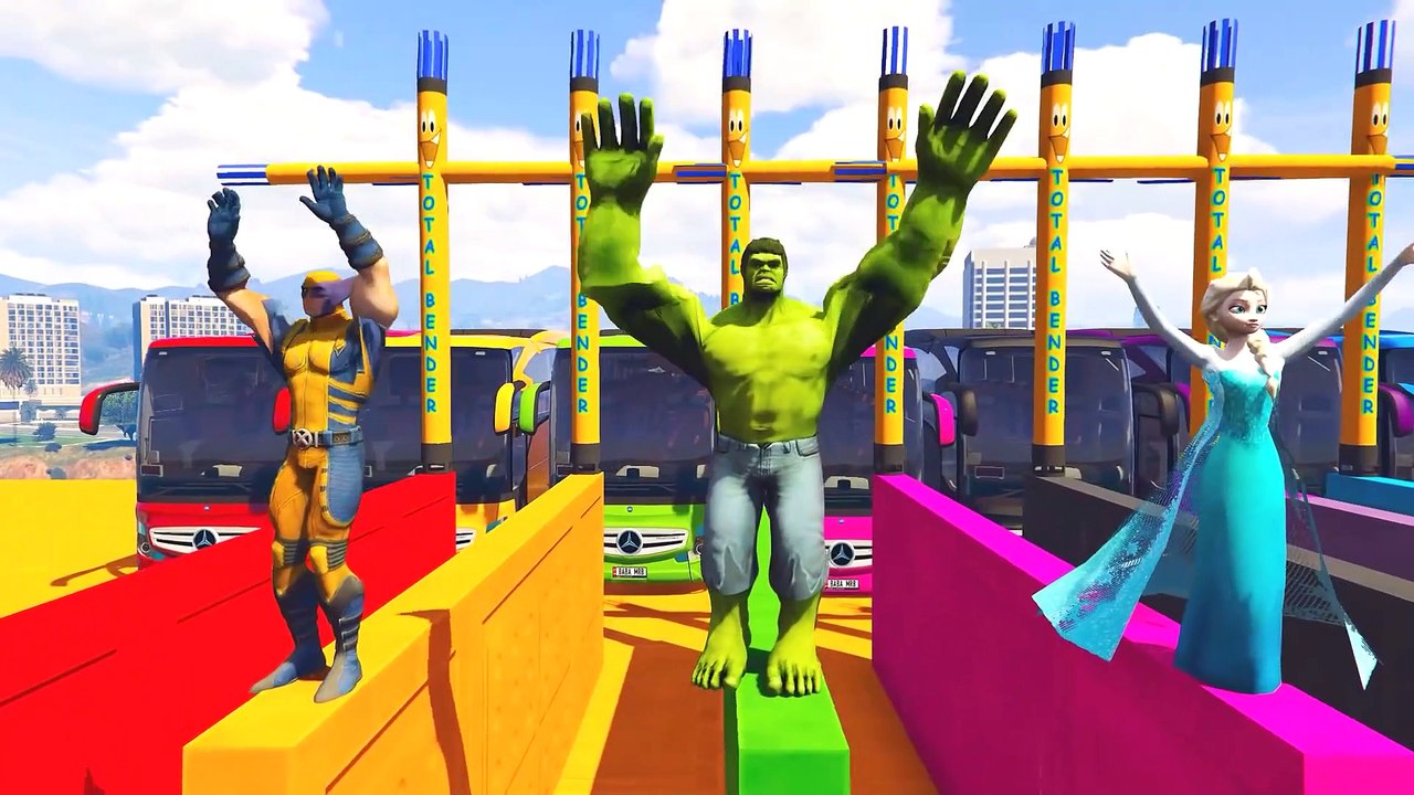 Bajka dla Dzieci Kolorowe Autobusy i Auta & Piosenki dla Maluchów