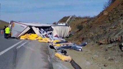 Kuzey Çevre Otoyolu'nda trafik kazası - İSTANBUL