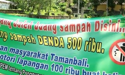 Desa Tamanbali Terapkan Aturan Denda Rp 500 Ribu untuk Pembuang Sampah Sembarangan