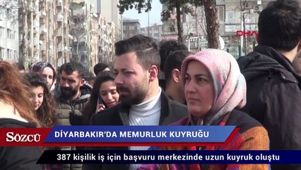 Diyarbakır’da memurluk kuyruğu