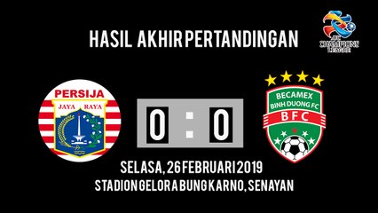 Hasil Akhir Persija Belum Mampu Menembus Pertahanan Becamex Binh Duong, Skor Kacamata Tutup Laga