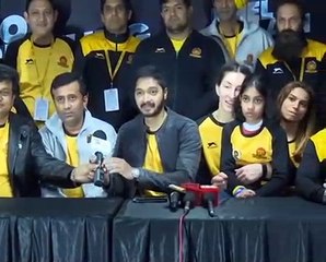 PWL 3 Day 9_ Veer Marathas Wrestlers briefing the Media after victory