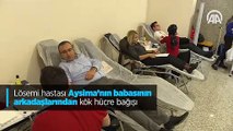 Lösemi hastası Aysima’nın babasının arkadaşlarından kök hücre bağışı