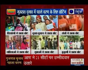 गुजरात विधानसभा चुनाव 2017_पहले चरण के चुनाव को लेकर इंडिया न्यूज़