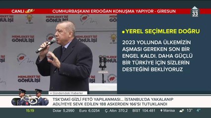 Cumhurbaşkanı Erdoğan Giresun'da