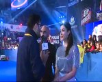 PWL 3 Day 16_ Sahil Khattar along with Co-Anchor speaks over the Pro  Wrestling League 2018