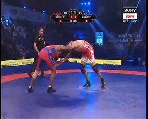 PWL 3 Day 17 _ Roublejit VS Mandeep at Pro Wrestling Season 3_Full Match