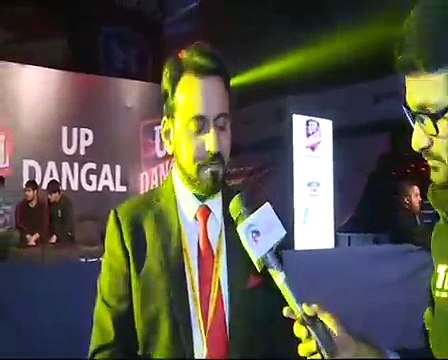 PWL 3 Day 17_ Senior Commentator Raman Bhanot speaks over Pro Wrestling League 2
