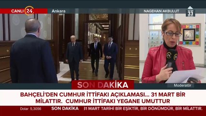 Bahçeli'den Cumhur İttifakı açıklaması