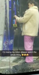 Problème de tuyau à la pompe d'une station-service