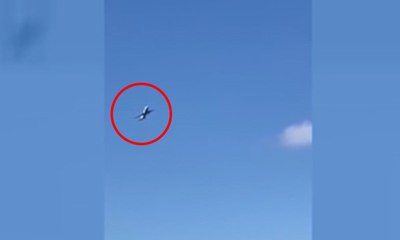 Yolcu uçağının sert rüzgarla mücadelesi kamerada