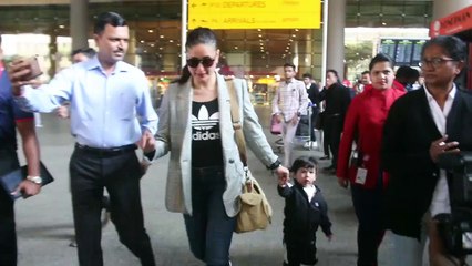 Little Taimur goes to play badminton with mom Kareena