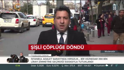 Şişli'de çöp yığını