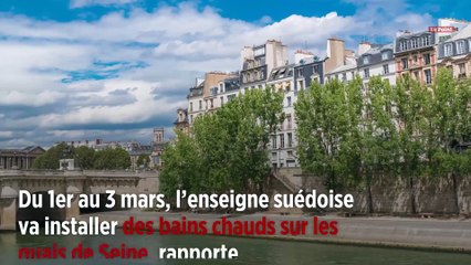 Ikea fait polémique avec ses bains chauds sur les quais de Seine