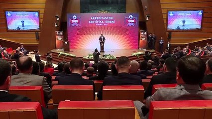 TOBB Akreditasyon Sertifika Töreni - Hisarcıklıoğlu