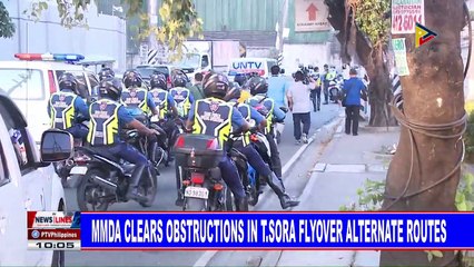 MMDA clears obstructions in T.Sora Flyover alternate routes