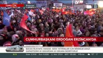 Başkan Erdoğan, Erzincan'da konuşma yapıyor