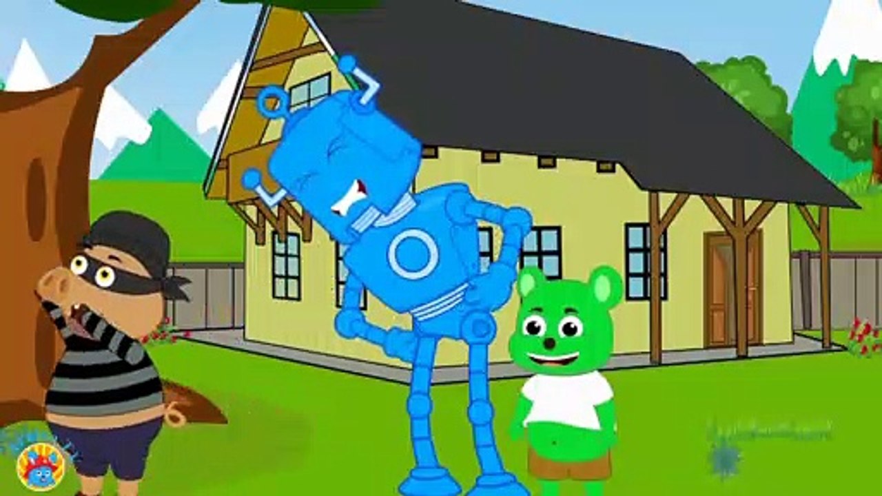 Cartoon Network HD: Adventure Time - Gummy Bear Green & Super Aruloo animation for kids - My Blue Robot