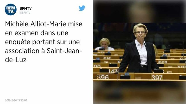 Michèle Alliot-Marie mise en examen dans une enquête sur des associations à Saint-Jean-de-Luz