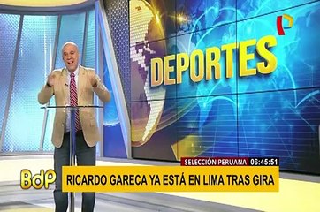 Gareca retornó a Lima tras reunirse con posibles convocados