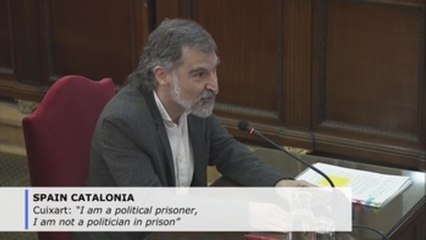 Catalan activist in Spain Supreme Court trial: I am a political prisoner