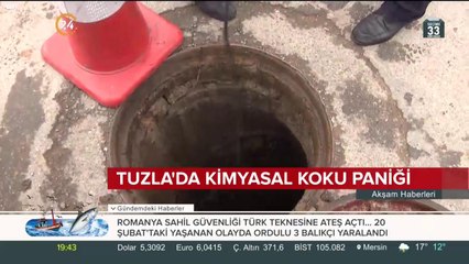 Tuzla'da kimyasal koku paniği