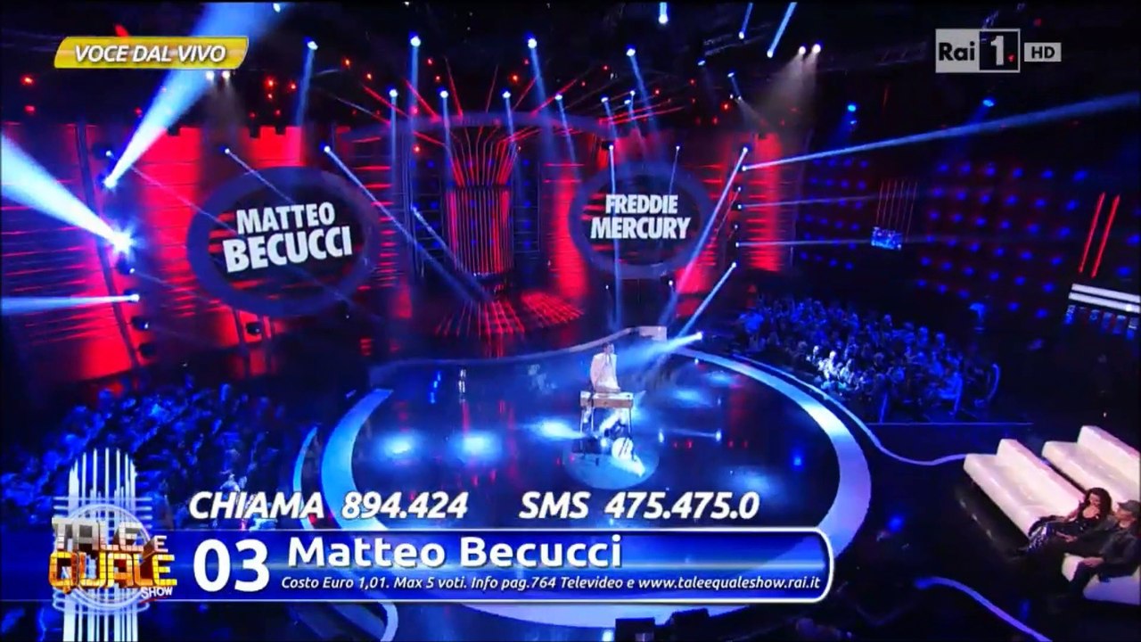 011-Matteo Becucci as Freddie Mercury @Tale e Quale Show