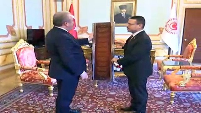 TBMM Başkanı Şentop, Sayıştay Başkanı Baş'ı kabul etti - TBMM