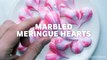 Marbled Meringue Hearts