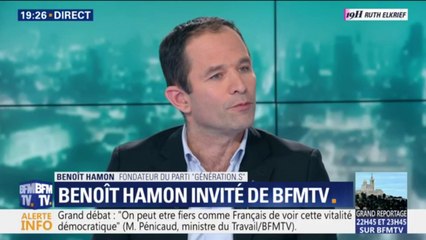 Benoît Hamon, (Génération-s): "Je ne suis pas d'accord avec le Président lorsqu’il dit que les manifestants" sont les complices du pire