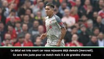 28e j. - Klopp incertain sur la présence de Firmino contre Watford