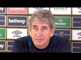 Manuel Pellegrini Full Pre-Match Press Conference - Manchester City v West Ham - Premier League