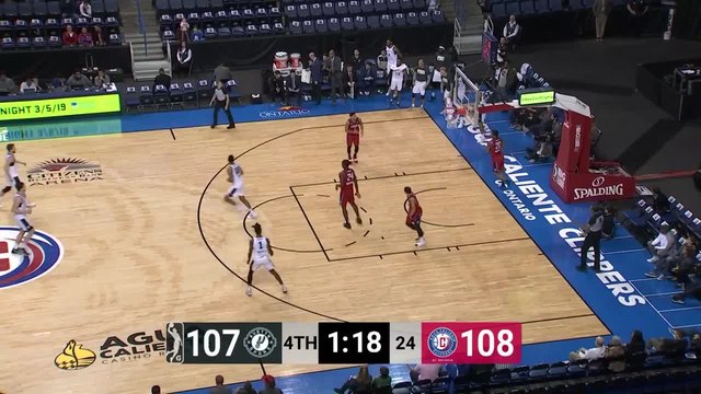 Ben Moore Posts 13 points & 13 rebounds vs. Agua Caliente Clippers