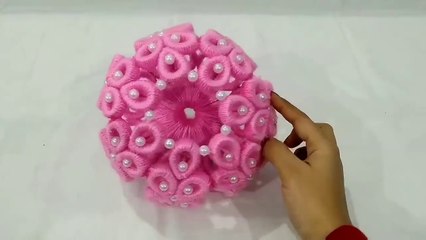 DIY Flower Vase Out Of Waste Newspaper and Wool_Best out of waste idea