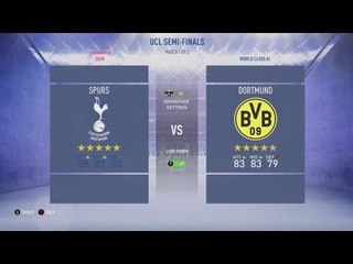 Tottenham v Borussia Dortmund | Predicted Line Up | FIFA Match Preview