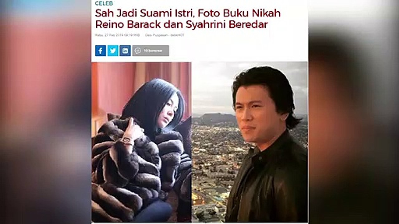 Foto Buku Nikah Reino Barack dan Syahrini Beredar