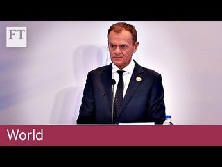 Donald Tusk calls on UK to ask for Brexit extension