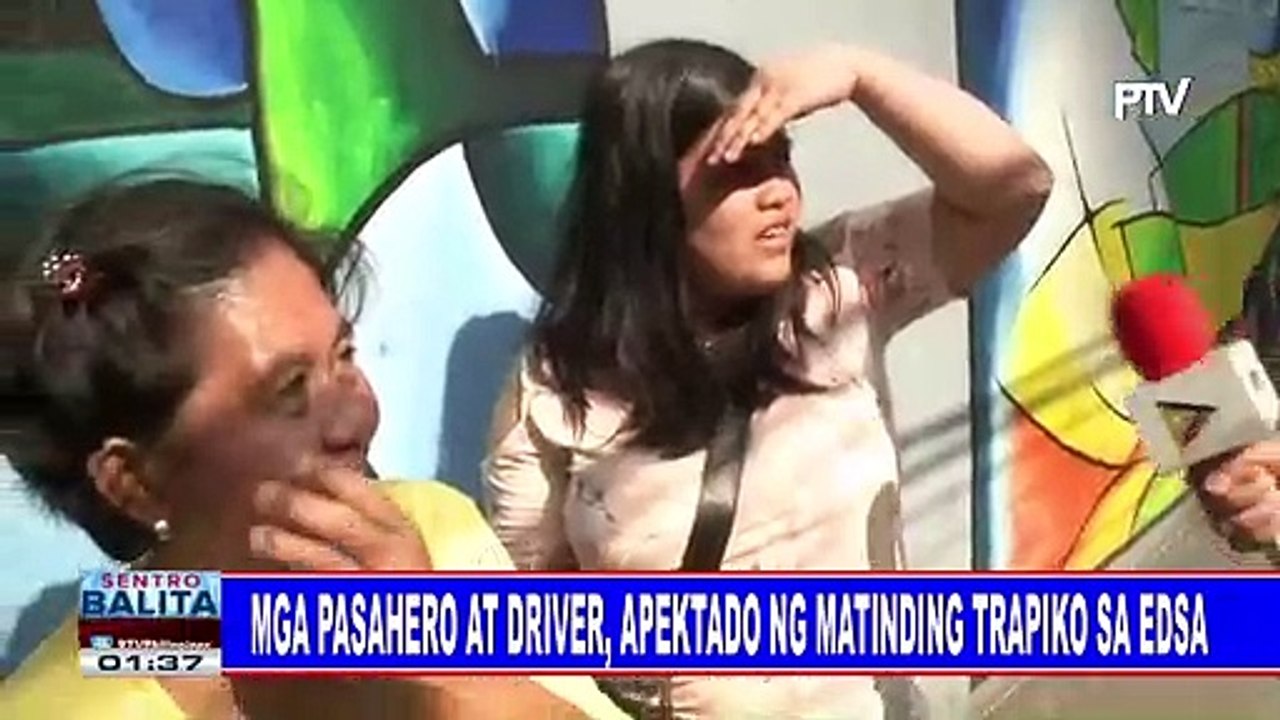 Mga pasahero at driver, apektado ng matinding trapiko sa EDSA