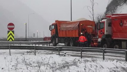 Bolu Dağı'nda Yoğun Kar Yağışı