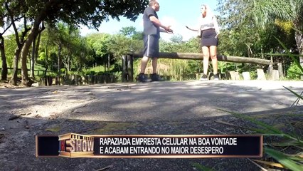 Rapaziada empresta celular na boa vontade e acabam no prejuízo