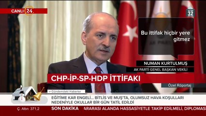 Numan Kurtulmuş 24 TV'de