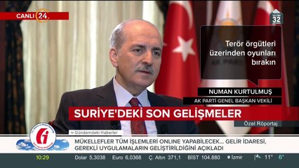 Numan Kurtulmuş 24 TV'de