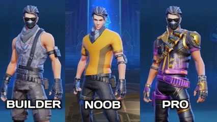NOOB VS BUILDER VS PRO IN CREATIVE DESTRUCTION -