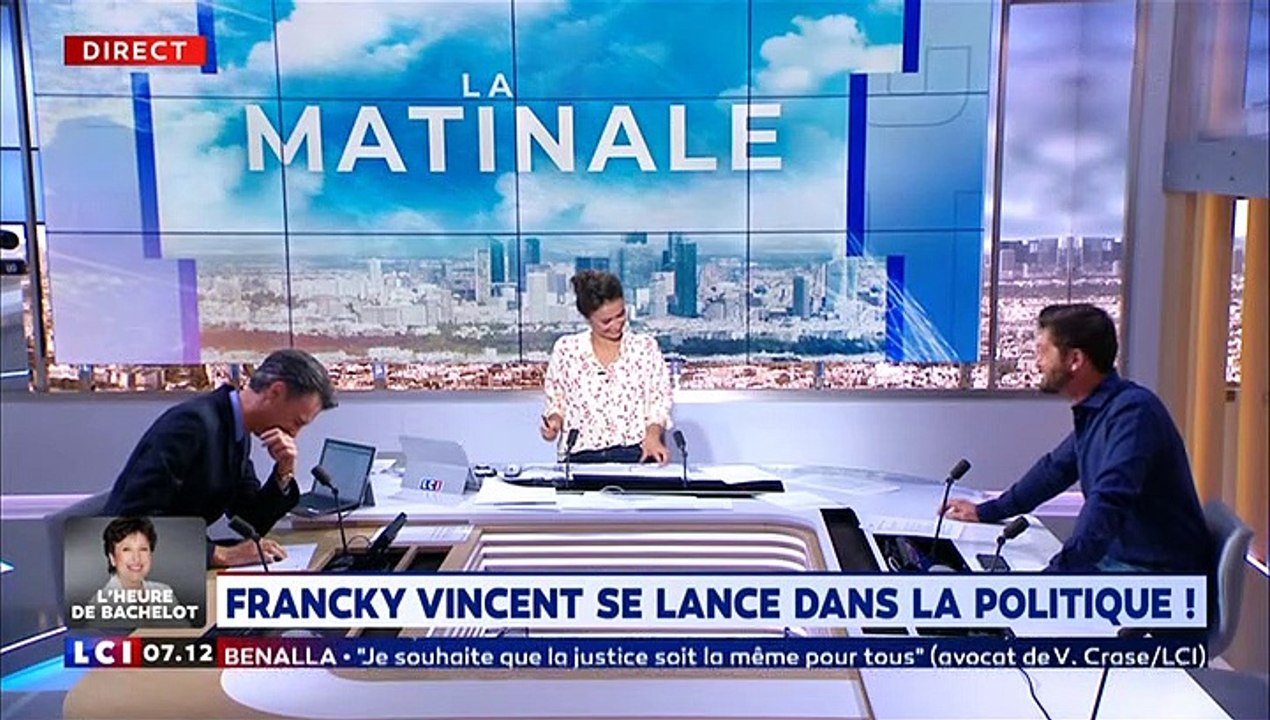 Long fou rire dans la matinale de LCI après un sujet sur Francky Vincent