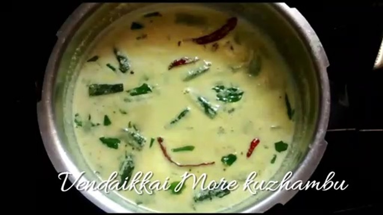 Vendakkai More kuzhambu | Mor kulambu in tamil | மோர்க்குழம்பு
