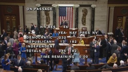 La Cámara Baja de EE.UU. rechaza la emergencia nacional de Trump para el muro