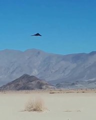 F-117 Flying Low Over Death Valley