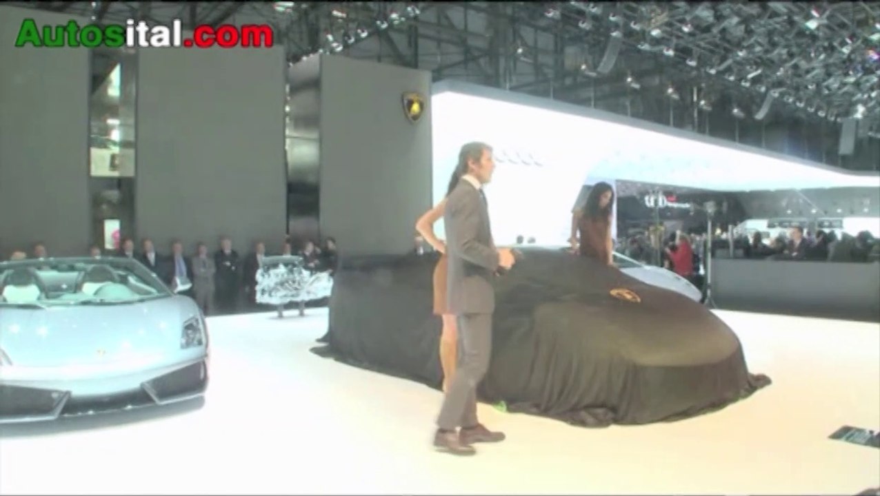 Conférence de presse Lamborghini au salon de Genève 2010