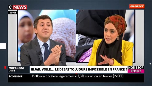 Hijab de running de Decathlon - Débat dans l'émission Morandini Live sur CNews et Non Stop People