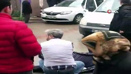 Tapu Müdürlüğü önünde dehşet anları kamerada